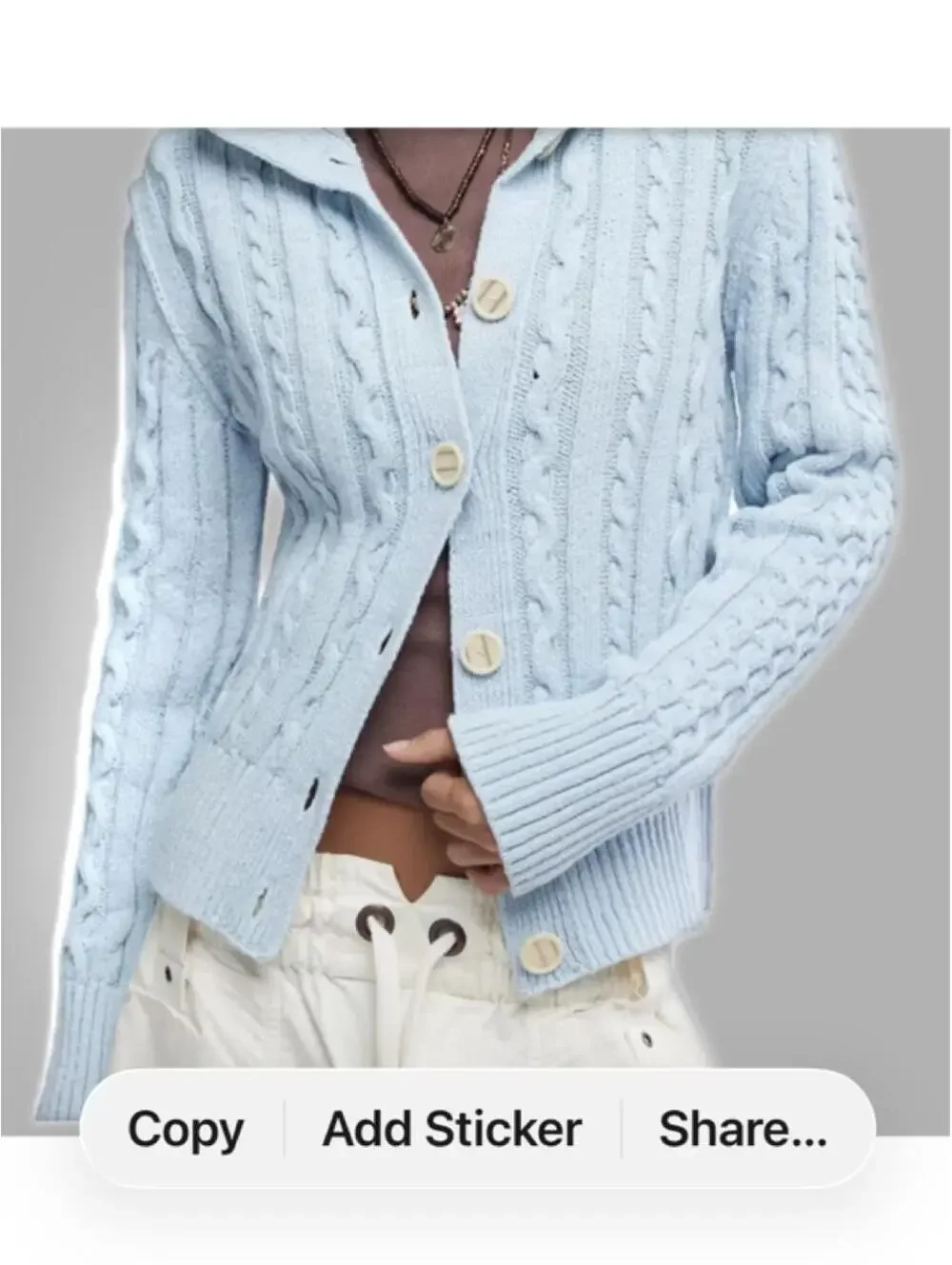 FREE PEOPLE - WE THE FREE WTF Cable sweater SIZE M.